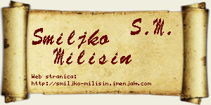 Smiljko Milišin vizit kartica